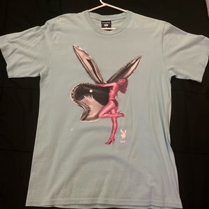 HUF x Playboy - Bunny Balloon Tee, Light Blue
#playboi #playboy
